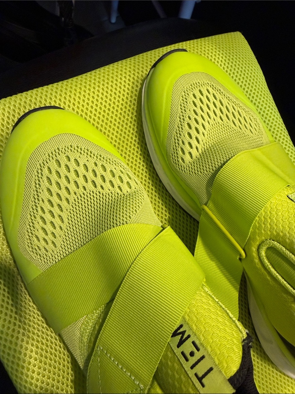 Tiem Slipstream Bold Citron cycling spin shoes - Picture 3 of 6